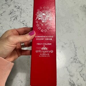 Vintage Oneida  Patriotic Cake Pie Dessert Server‎ Rogers Silverplate NIB
